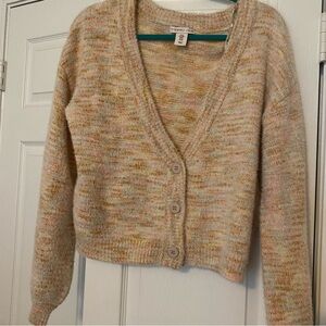 Multi color cropped cardigan